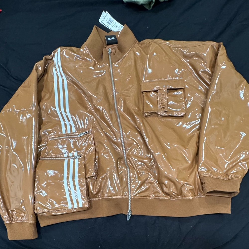 Ivy Park Icy Park Latex Tracksuit Jacket NWT Sz 3XL